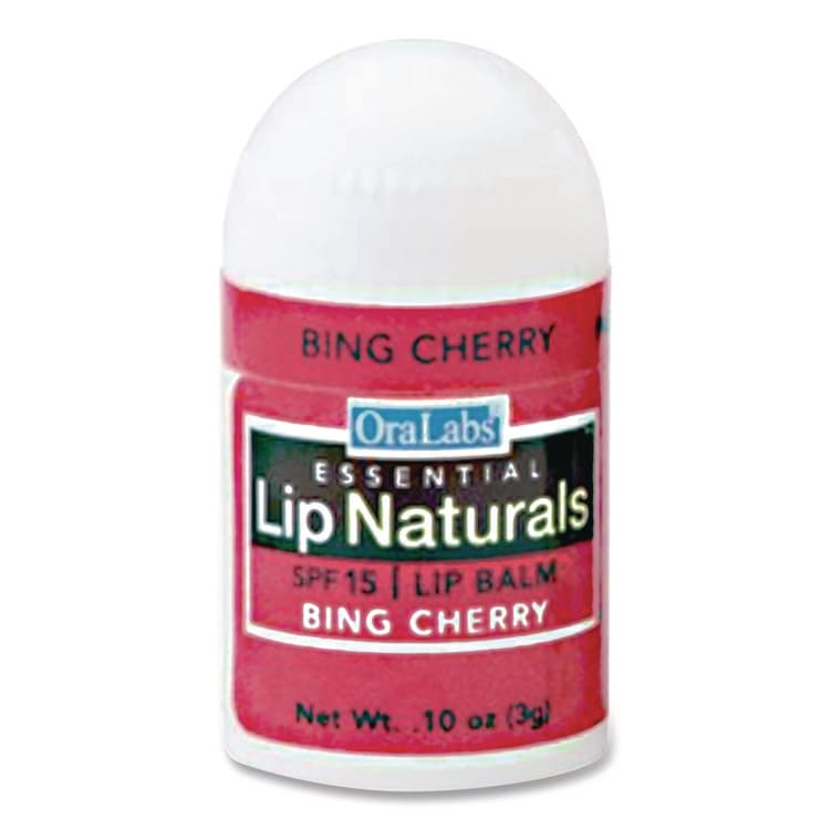 ORALAB'S, . Assorted Flavors Lip Balm, Bing Cherry, Tea Tree Mint, Vanilla Bean, 0.1 oz Tube, 100/Box (LIA950FB) thumbnail 2