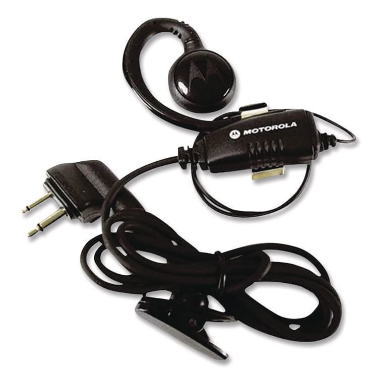 MOTOROLA Swivel Monaural Over The Ear Earpiece with In-Line Microphone and Push-To-Talk, Black (MRTHKLN4604) thumbnail 2