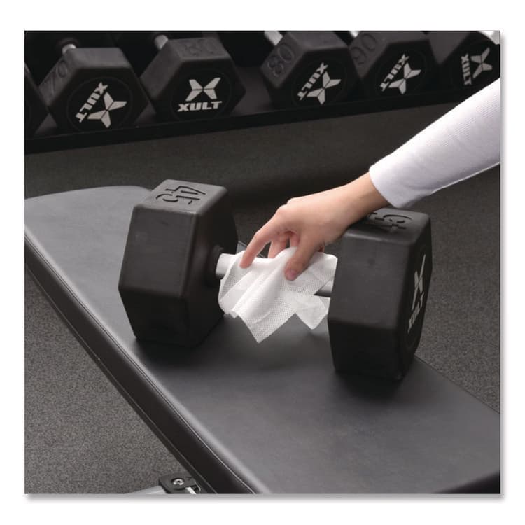 SANI PROFESSIONAL Sani-Cloth AF3 Germicidal Disposable Wipes, Extra-Large, 1-Ply, 7.5" x 15", Unscented, White, 75/Pack (PDIP72584) thumbnail 4