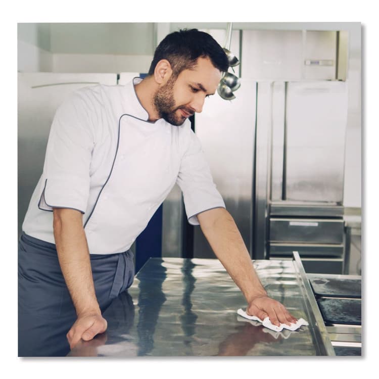 SANI PROFESSIONAL Sani-Cloth AF3 Germicidal Disposable Wipes, Extra-Large, 1-Ply, 7.5" x 15", Unscented, White, 75/Pack (PDIP72584) thumbnail 3