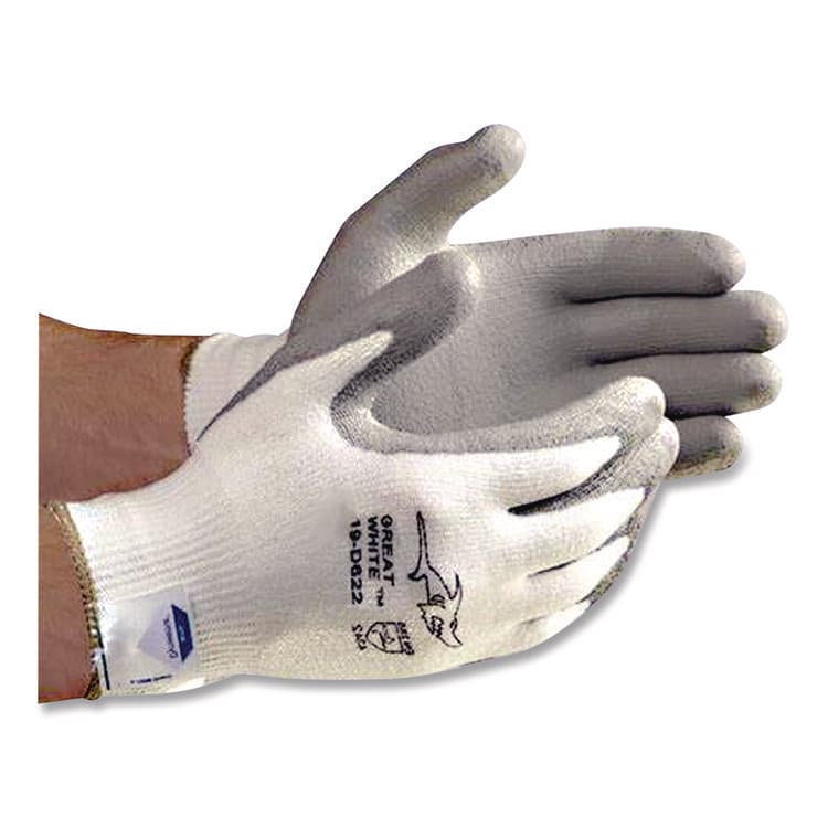 PROTECTIVE INDUSTRIAL PRODUCTS Great White 3GX Seamless Knit Dyneema Diamond Blended Gloves, EN388: 4542, X-Large, White/Gray, Pair (PID19D322XL) thumbnail 4