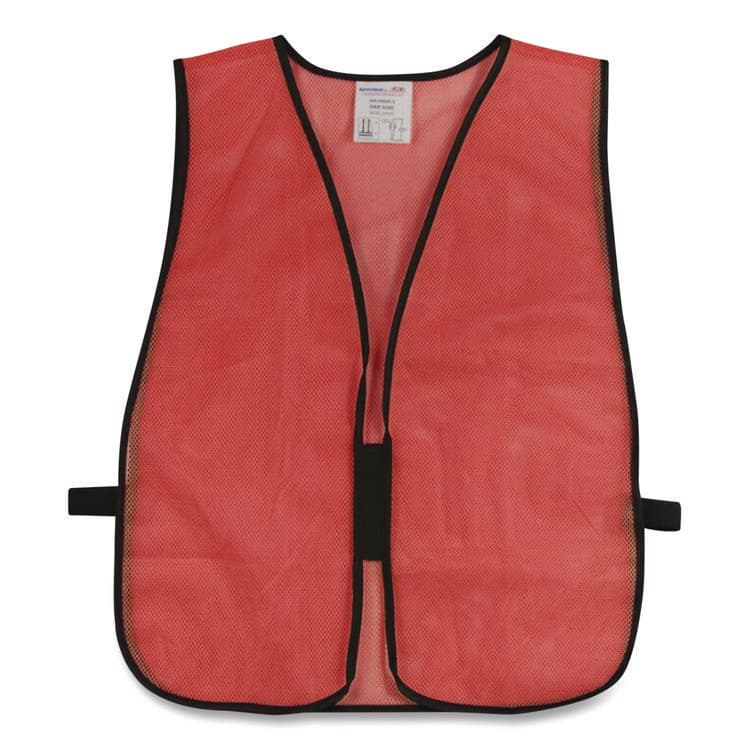 PROTECTIVE INDUSTRIAL PRODUCTS Hook and Loop Safety Vest, One Size Fits Most, Hi-Viz Orange (PID3000800OR) thumbnail 3