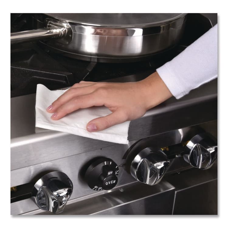 SANI PROFESSIONAL Sani-Cloth Bleach Germicidal Disposable Wipes, Deep-Well Lid Canister, 10.5 x 6, 75/Canister (NICP54072PK) thumbnail 4