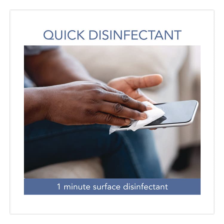 SANI PROFESSIONAL Sani-Cloth Prime Germicidal Disposable Wipes, Extra-Large, 1-Ply, 7.5 x 15, Unscented, White, 70/Canister, 6 Canisters/Carton (PDIP24284) thumbnail 4