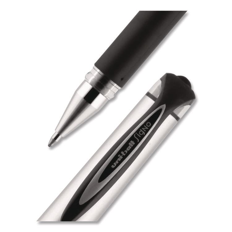 UNI 207 Impact Gel Stick Pen Refills, Bold 1 mm Conical Tip, Black Ink, 2/Pack (UBC65808) thumbnail 2