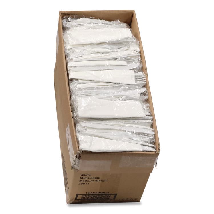 PACTIV EVERGREEN CORPORATION Fieldware Cutlery Kit, Individually Wrapped, Mediumweight, Fork/Knife/Napkin/Spoon, Plastic, White, 250/Carton (PCTFKFSKWNCH) thumbnail 4