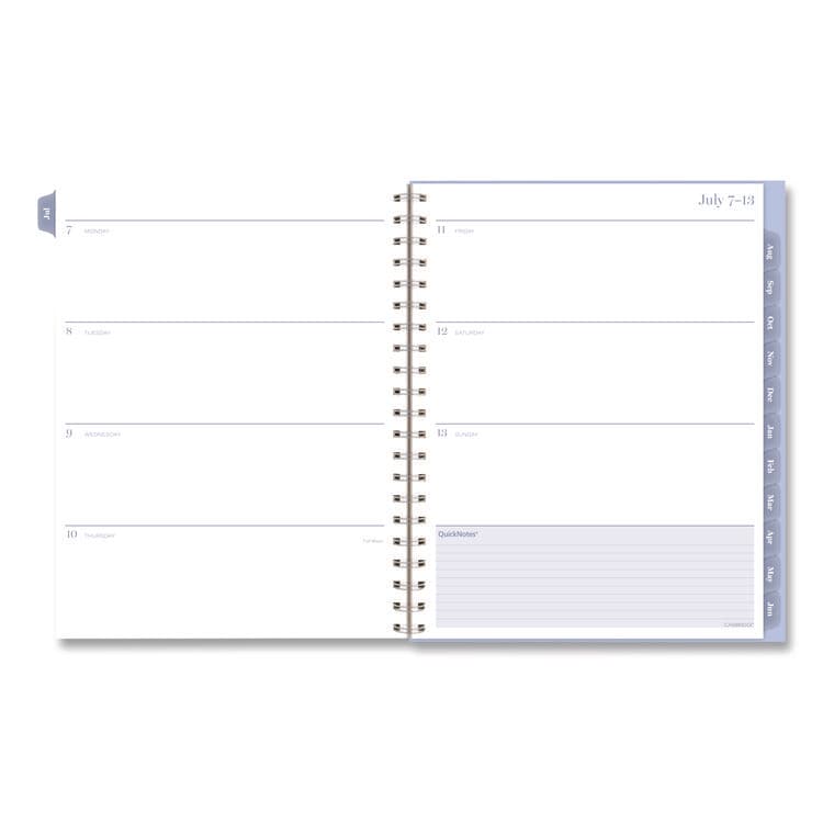 MEAD PRODUCTS Dewdrop Academic Weekly Monthly Planner, Watercolor Floral, Blue/Gray/Purple Cover, 12-Month (July to June): 2025 to 2026 (AAG1742905A) thumbnail 2