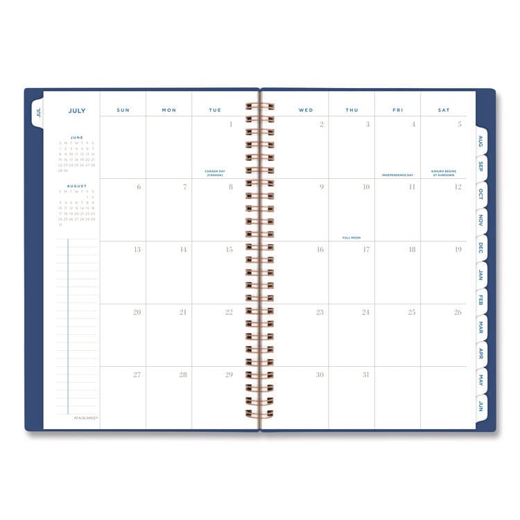 AT-A-GLANCE Signature Lite Academic Weekly Monthly Planner, Blue Cover, 12-Month (July to June): 2025 to 2026 (AAGYP20LA20) thumbnail 3