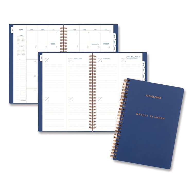 AT-A-GLANCE Signature Lite Academic Weekly Monthly Planner, Blue Cover, 12-Month (July to June): 2025 to 2026 (AAGYP20LA20) thumbnail 4