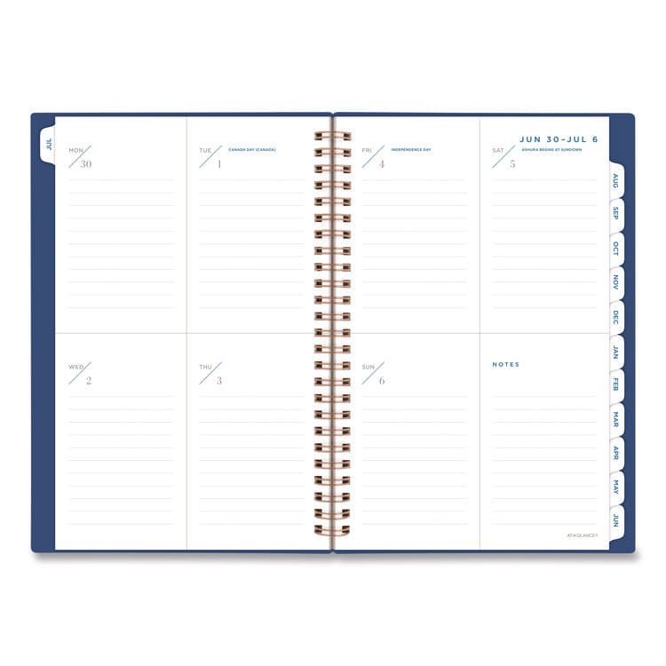 AT-A-GLANCE Signature Lite Academic Weekly Monthly Planner, Blue Cover, 12-Month (July to June): 2025 to 2026 (AAGYP20LA20) thumbnail 2