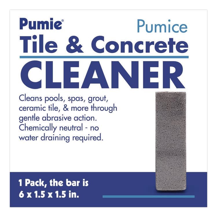 U.S. PUMICE Tile and Concrete Cleaner, 6 x 1.5, Gray, 12/Carton (UPMPB80Q) thumbnail 3