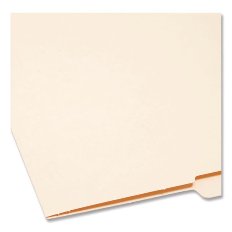SMEAD MANUFACTURING CO. Heavyweight Manila End Tab Folders, 9" High Front, 1/2-Cut Tabs: Top, Letter Size, 0.75" Expansion, Manila, 100/Box (SMD24127) thumbnail 3
