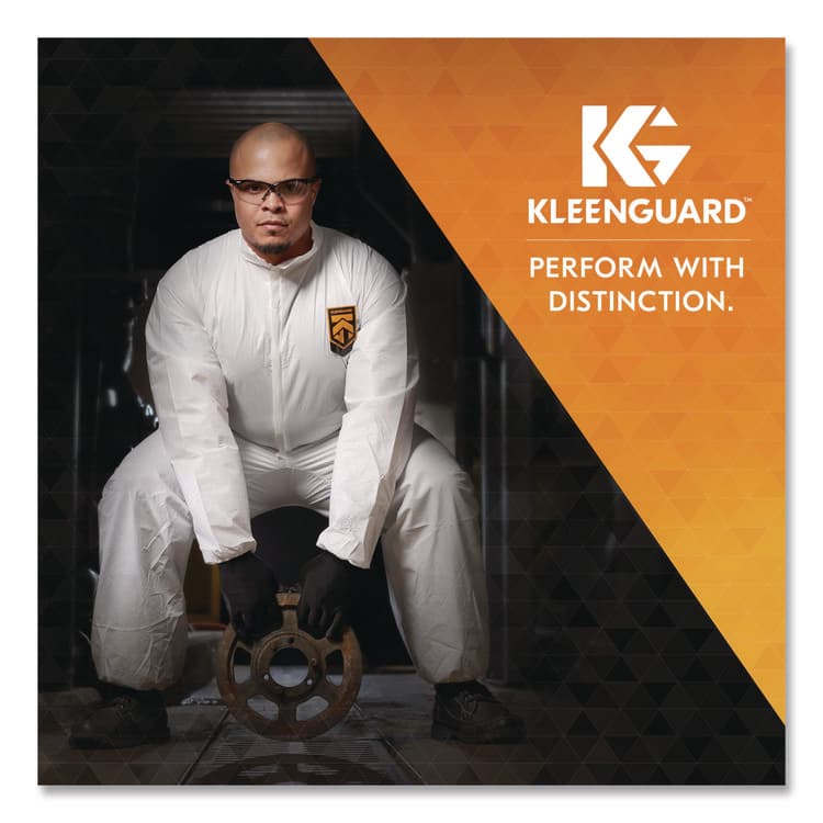 KIMBERLY-CLARK PROFESSIONAL A40 Lab Coats, Elastic Wrists, No Pocket, Medium, White, 30/Carton (ANS44442) thumbnail 3