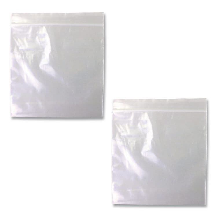 FANTAPAK Reloc Zippit Plastic Zipper Bags, 6" x 6", Clear, 1,000/Box (MGPMGZ2P0606) thumbnail 4