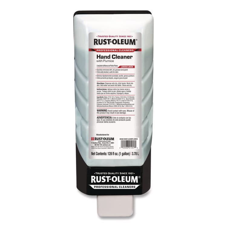 RUST-OLEUM CORPORATION Professional Hand Cleaner With Pumice, Lemon Scent, 1 gal, 4/Carton (RST383462)