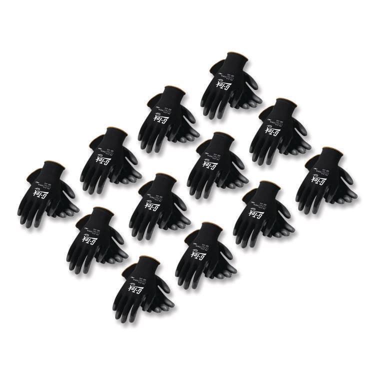 PROTECTIVE INDUSTRIAL PRODUCTS GP Polyurethane-Coated Nylon Gloves, EN388: 1111, 10" Long, X-Large, Black, 12 Pairs (PID33B125XL)