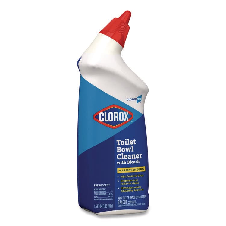CLOROX SALES CO. Clorox Pro Toilet Bowl Cleaner with Bleach, Fresh Scent, 24 oz Bottle, 12/Carton (CLO00031CT) thumbnail 2