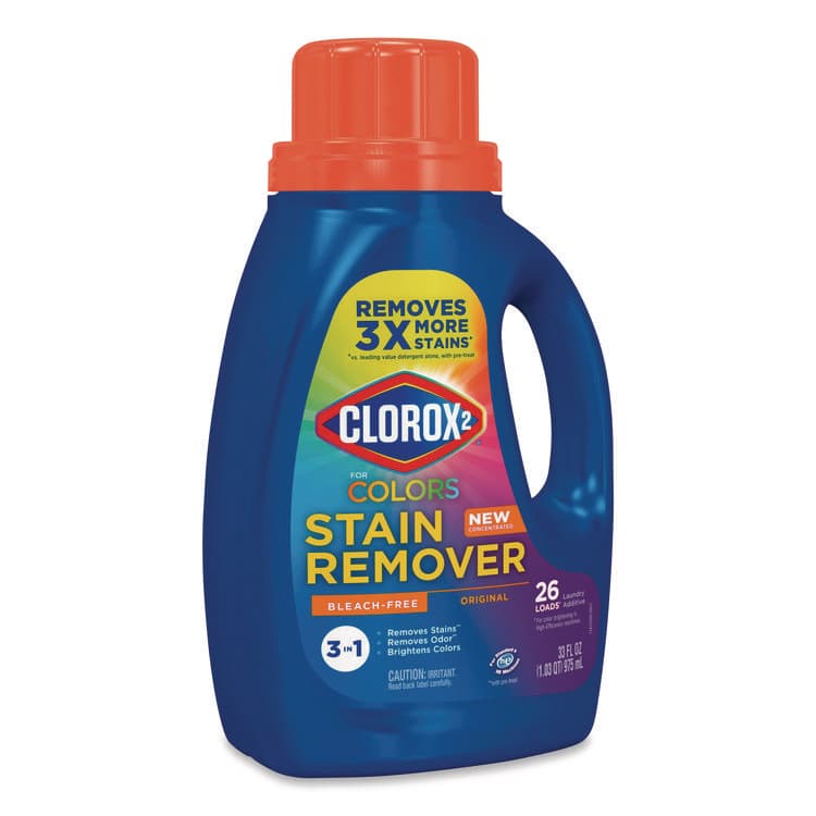 CLOROX SALES CO. For Colors Stain Remover and Laundry Additive, Bleach Free, Original, 33 oz Bottle, 6/Carton (CLO30037) thumbnail 2