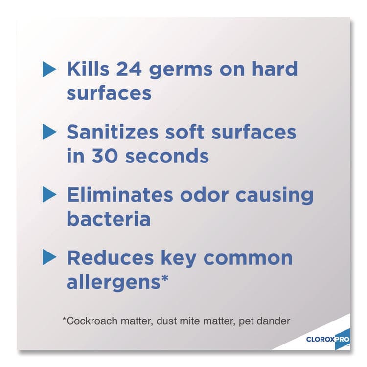 CLOROX SALES CO. 4-in-One Disinfectant and Sanitizer, Citrus, 14 oz Aerosol Spray, 12/Carton (CLO31043CT) thumbnail 3