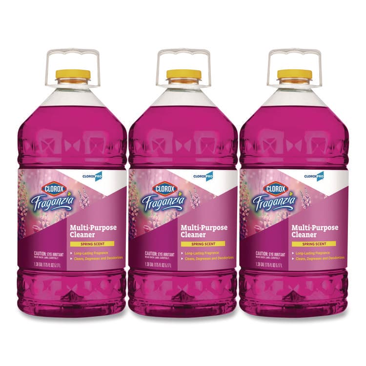 CLOROX SALES CO. CloroxPro Fraganzia Multi-Purpose Cleaner, Spring Scent, 175 oz Bottle, 3/Carton (CLO31524CT)