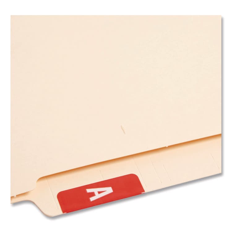 SMEAD MANUFACTURING CO. AlphaZ Color-Coded Second Letter Alphabetical Labels, A, 1 x 1.63, Red, 10/Sheet, 10 Sheets/Pack (SMD67171) thumbnail 2