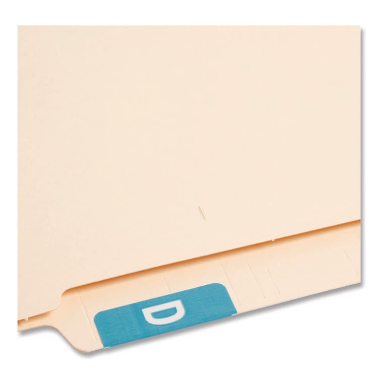 SMEAD MANUFACTURING CO. AlphaZ Color-Coded Second Letter Alphabetical Labels, D, 1 x 1.63, Light Blue, 10/Sheet, 10 Sheets/Pack (SMD67174) thumbnail 3