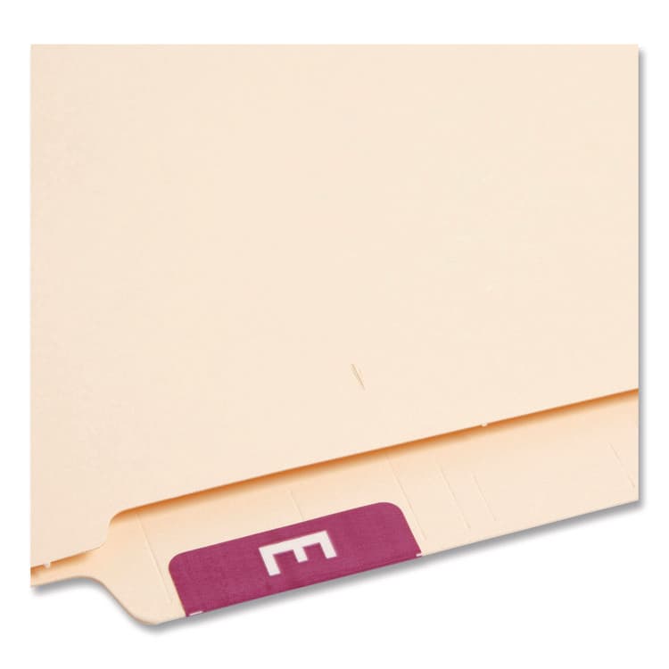 SMEAD MANUFACTURING CO. AlphaZ Color-Coded Second Letter Alphabetical Labels, E, 1 x 1.63, Purple, 10/Sheet, 10 Sheets/Pack (SMD67175) thumbnail 3