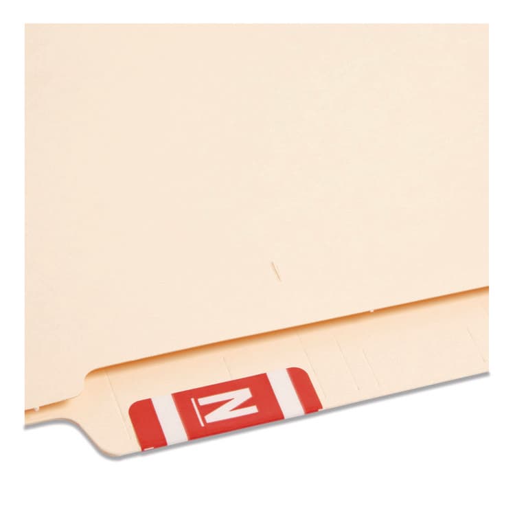 SMEAD MANUFACTURING CO. AlphaZ Color-Coded Second Letter Alphabetical Labels, N, 1 x 1.63, Red, 10/Sheet, 10 Sheets/Pack (SMD67184) thumbnail 3