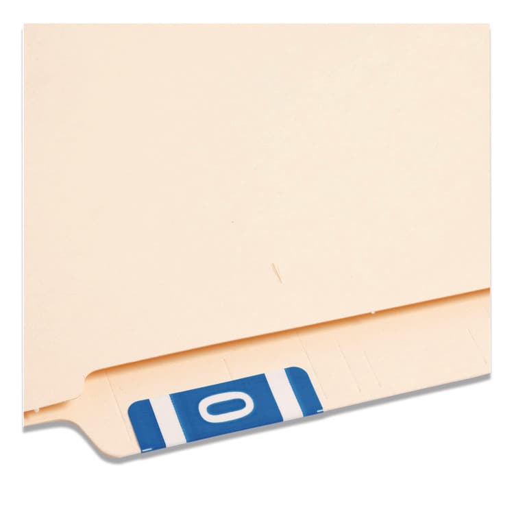 SMEAD MANUFACTURING CO. AlphaZ Color-Coded Second Letter Alphabetical Labels, O, 1 x 1.63, Dark Blue, 10/Sheet, 10 Sheets/Pack (SMD67185) thumbnail 2