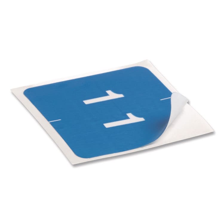 SMEAD MANUFACTURING CO. Numerical End Tab File Folder Labels, 1, 1.5 x 1.5, Light Blue, 250/Roll (SMD67421) thumbnail 4