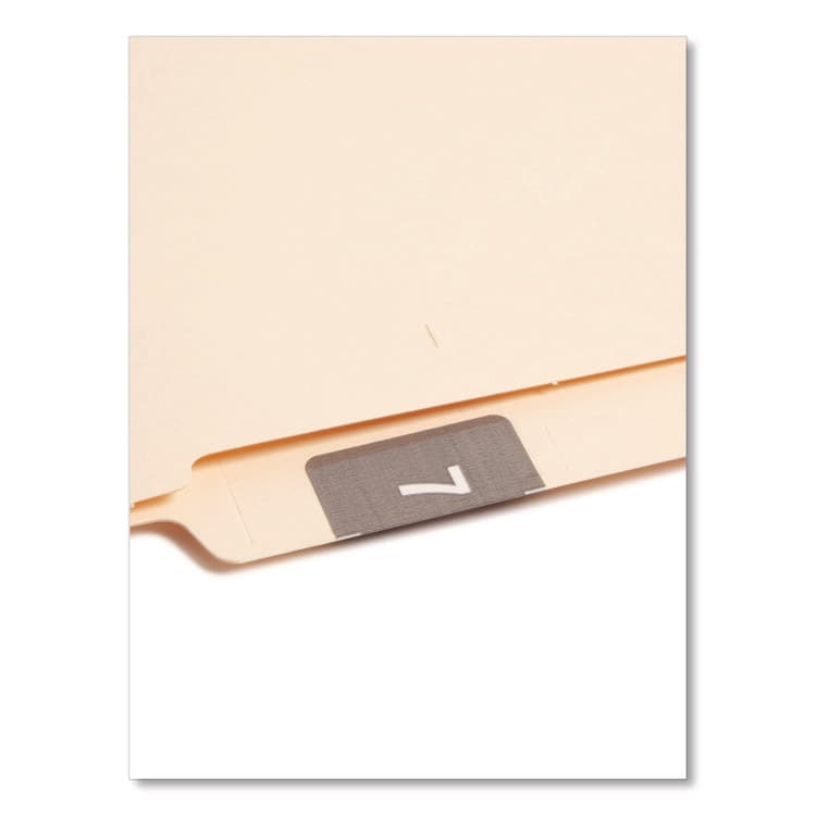 SMEAD MANUFACTURING CO. Numerical End Tab File Folder Labels, 7, 1.5 x 1.5, Gray, 250/Roll (SMD67427) thumbnail 2