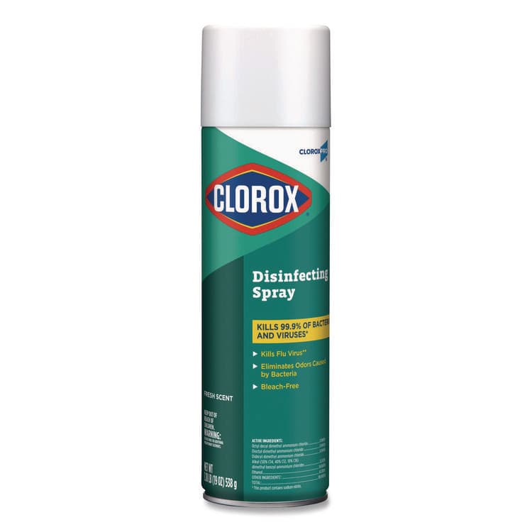 CLOROX SALES CO. CloroxPro Disinfecting Spray, Fresh, 19 oz Aerosol Spray (CLO38504)