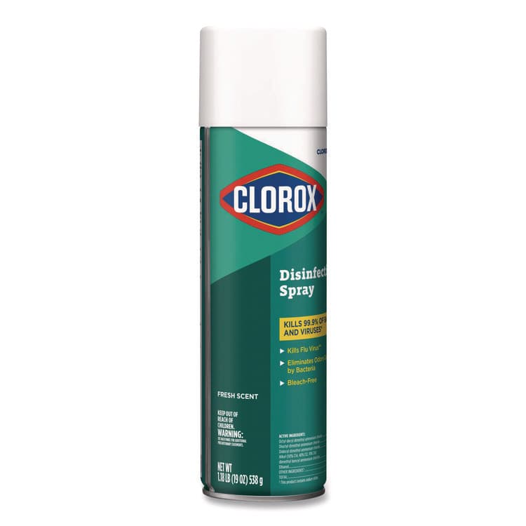 CLOROX SALES CO. CloroxPro Disinfecting Spray, Fresh, 19 oz Aerosol Spray, 12/Carton (CLO38504CT) thumbnail 3