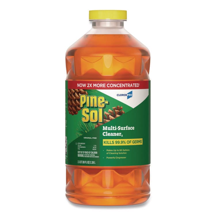 CLOROX SALES CO. CloroxPro Multi-Surface Cleaner Disinfectant Concentrated, Original Pine, 80 oz Bottle (CLO60606EA)