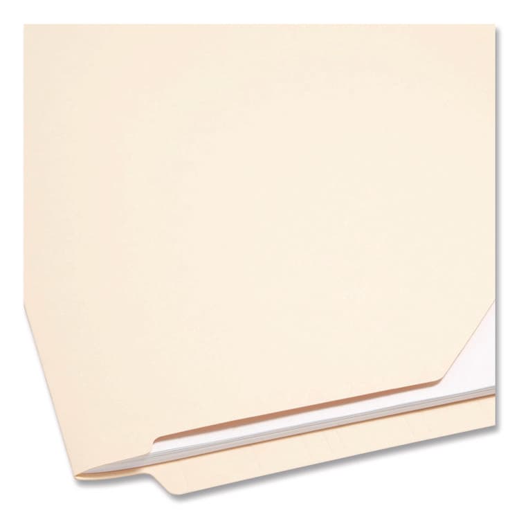 SMEAD MANUFACTURING CO. End Tab Jackets with Reinforced Tabs, Straight Tab, Legal Size, 11-pt Manila, 100/Box (SMD76700) thumbnail 3