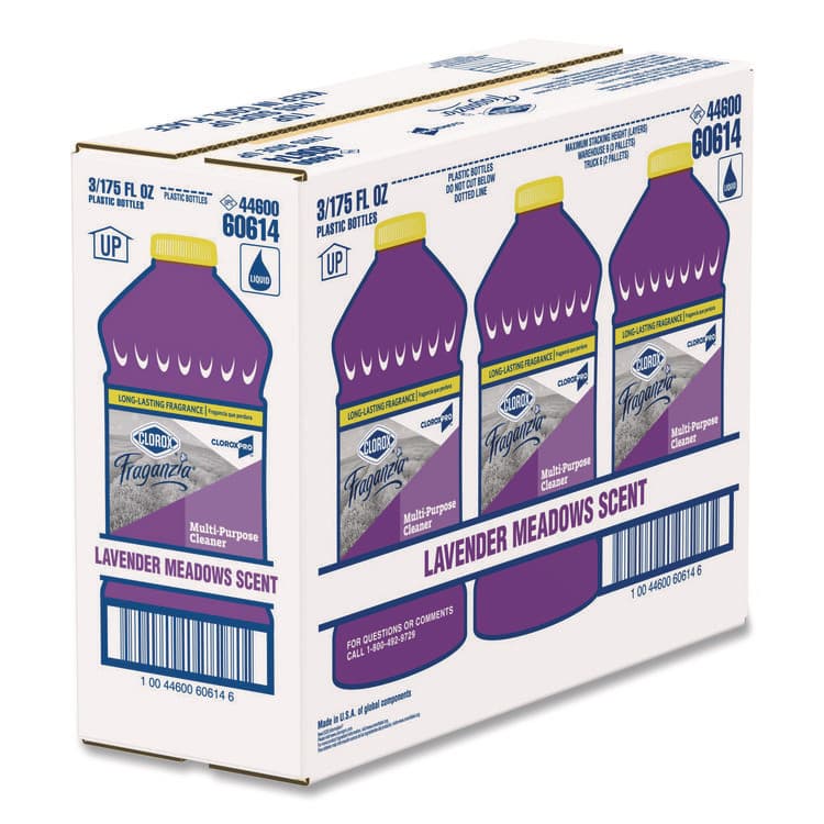 CLOROX SALES CO. CloroxPro Fraganzia Multi-Purpose Cleaner, Lavender Meadows Scent, 175 oz Bottle, 3/Carton (CLO60614CT) thumbnail 3