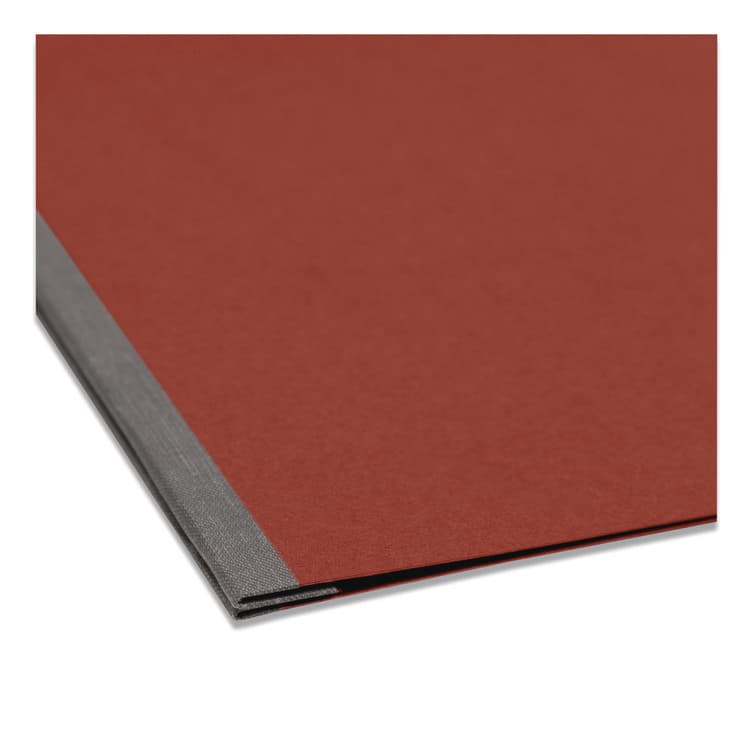 SMEAD MANUFACTURING CO. Prong Fastener Premium Pressboard Report Cover, Two-Piece Prong Fastener, 3" Capacity, 11 x 17, Red/Red (SMD81778) thumbnail 3