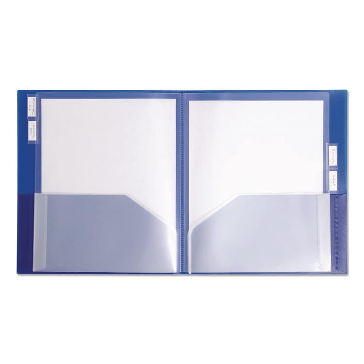 SMEAD MANUFACTURING CO. Poly Ten-Pocket Subject Folder, Accommodates (500) 11 x 8.5 Sheets, Assorted Colors, 2/Pack (SMD89204) thumbnail 2