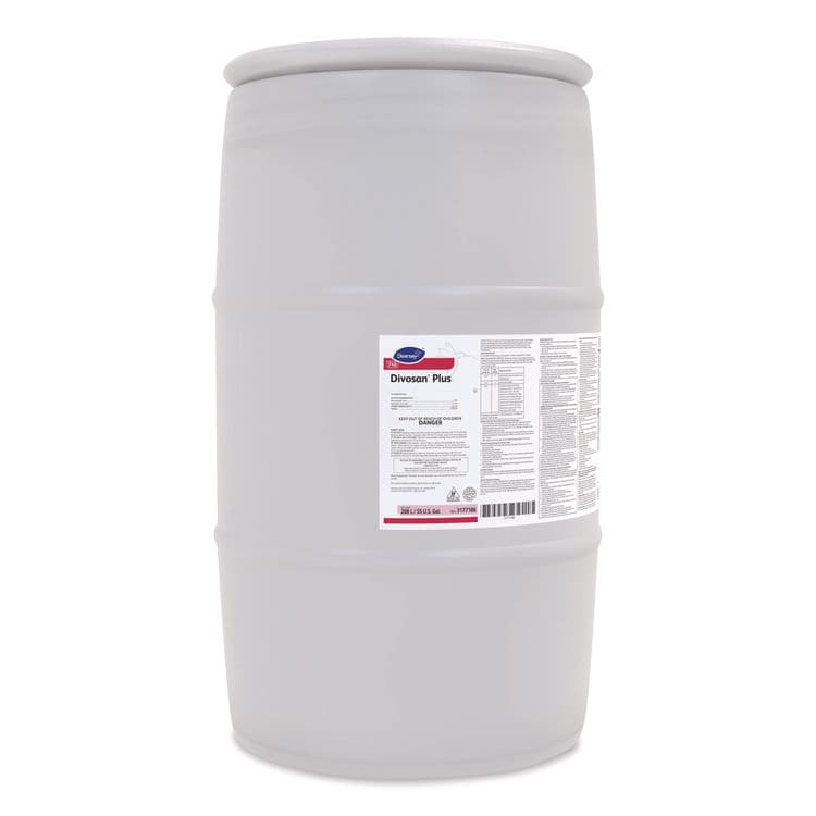 DIVERSEY Divosan Plus Spectrum Sanitizer, Acetic Acid Scent, 55 gal Drum (DVO3177186) thumbnail 3