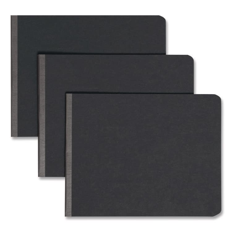 SMEAD MANUFACTURING CO. Prong Fastener Premium Pressboard Report Cover, Two-Piece Prong Fastener, 2" Capacity, 8.5 x 11, Black/Black (SMD81125)