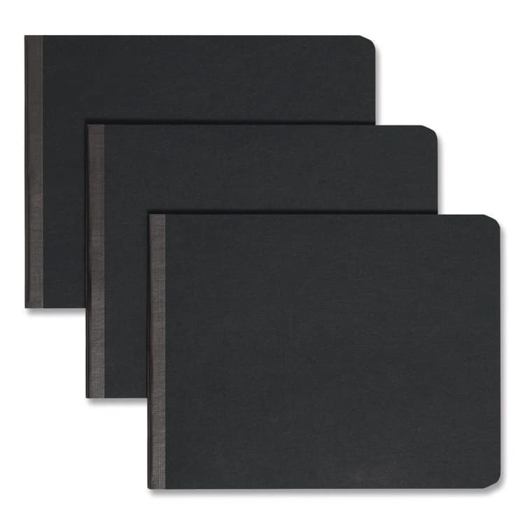 SMEAD MANUFACTURING CO. Prong Fastener Premium Pressboard Report Cover, Two-Piece Prong Fastener, 2" Capacity, 8.5 x 11, Black/Black (SMD81124)