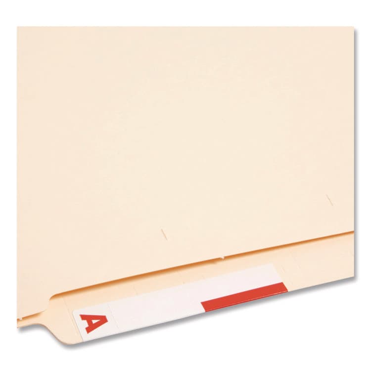 SMEAD MANUFACTURING CO. AlphaZ Color-Coded First Letter Combo Alpha Labels, A/N, 1.16 x 3.63, Red/White, 5/Sheet, 20 Sheets/Pack (SMD67152) thumbnail 4