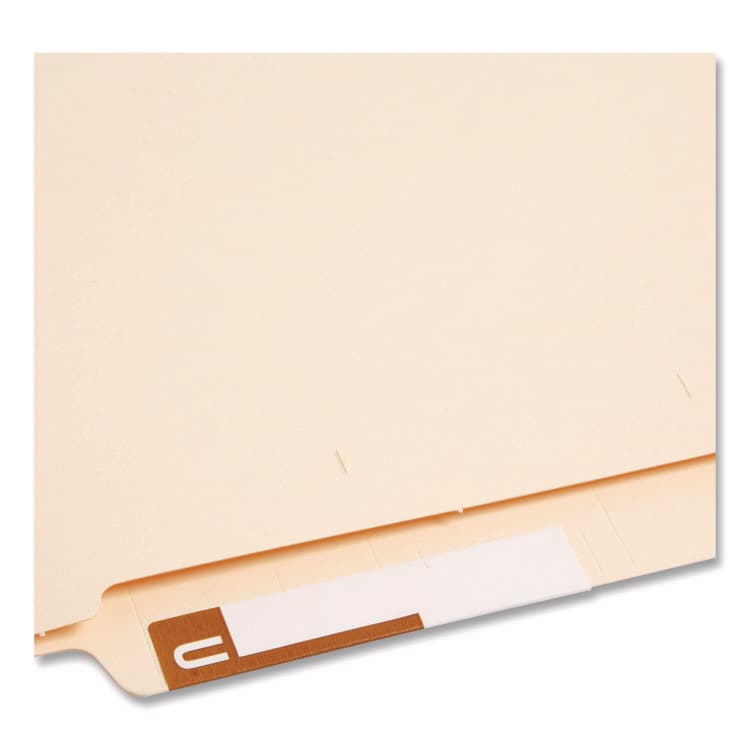 SMEAD MANUFACTURING CO. AlphaZ Color-Coded First Letter Combo Alpha Labels, H/U, 1.16 x 3.63, Dark Brown/White, 5/Sheet, 20 Sheets/Pack (SMD67159) thumbnail 4