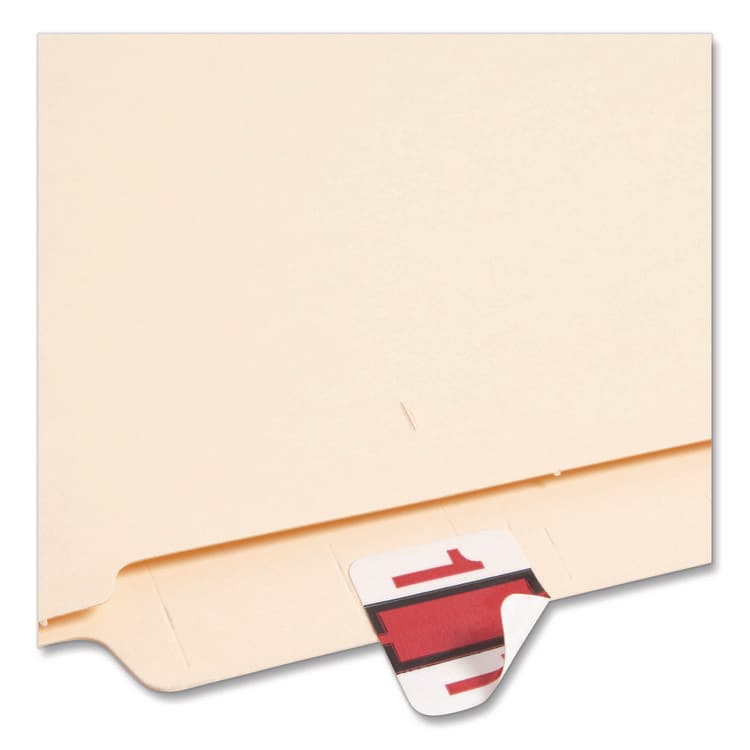 SMEAD MANUFACTURING CO. Numerical End Tab File Folder Labels, 1, 1 x 1.25, White, 500/Roll (SMD67371) thumbnail 3