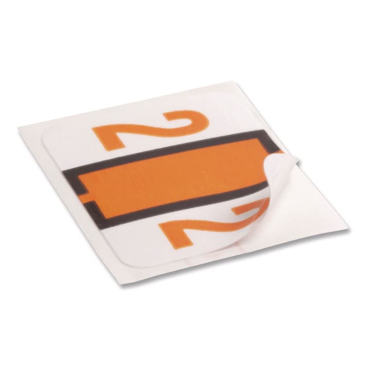 SMEAD MANUFACTURING CO. Numerical End Tab File Folder Labels, 2, 1 x 1.25, White, 500/Roll (SMD67372) thumbnail 4