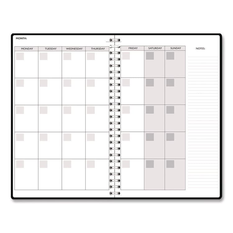 HOUSE OF DOOLITTLE Recycled Non-Dated Monthly/Weekly Planner, Abstract Faces, Black/White Cover, Undated (HOD212141) thumbnail 3