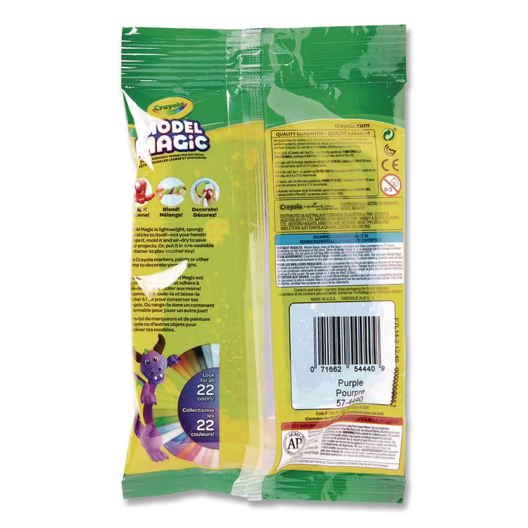 BINNEY & SMITH / CRAYOLA Model Magic Modeling Compound, Purple, 8 oz (CYO574440) thumbnail 4