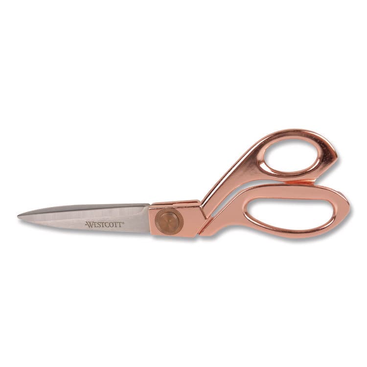 ACME UNITED CORPORATION Vintage Stainless Steel Scissors, 8" Long, Offset Rose Gold Handle (ACM16968)