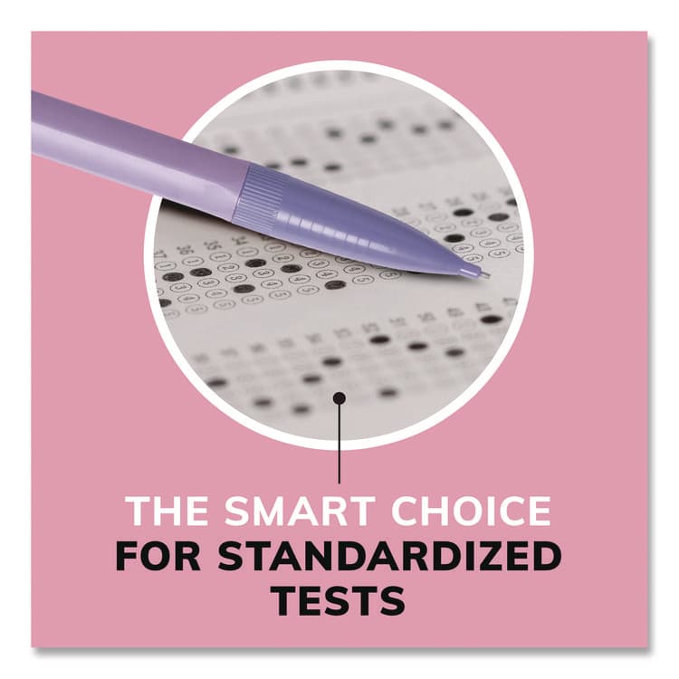 BIC CORP. Xtra Smooth Mechanical Pencil, HB #2 Black Lead, Assorted Pastel Color Barrels, 40/Pack (BICMP40TXBLK) thumbnail 3