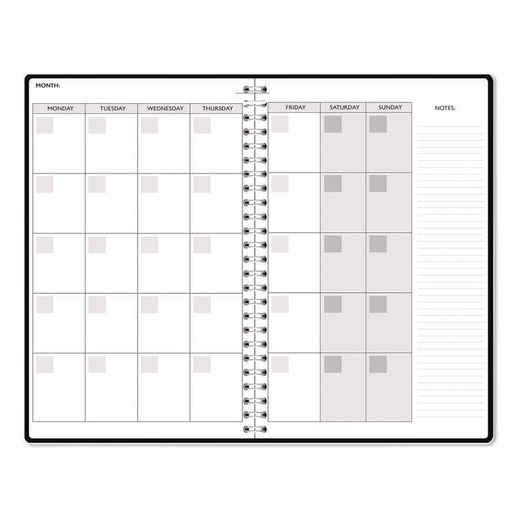 HOUSE OF DOOLITTLE Recycled Non-Dated Monthly/Weekly Planner, Gold and Smoke, Multicolor Cover, Undated (HOD212148) thumbnail 3